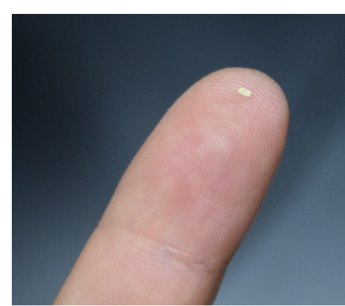 0.8×1.6mm 초소형 부품 — X/Y/θ 좌표로 Pick
